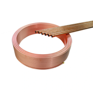 Quais são as aplicações específicas do tubo de cobre em espiral de gás médico?